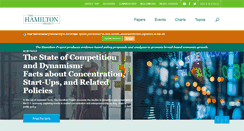 Desktop Screenshot of hamiltonproject.org
